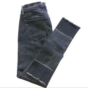 LOFT modern skinny raw hem jeans